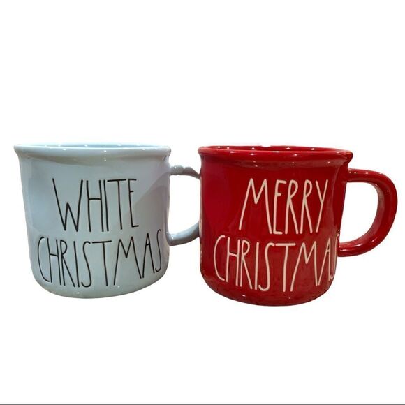 Rae Dunn Merry Christmas & White Christmas Mug - Picture 1 of 7